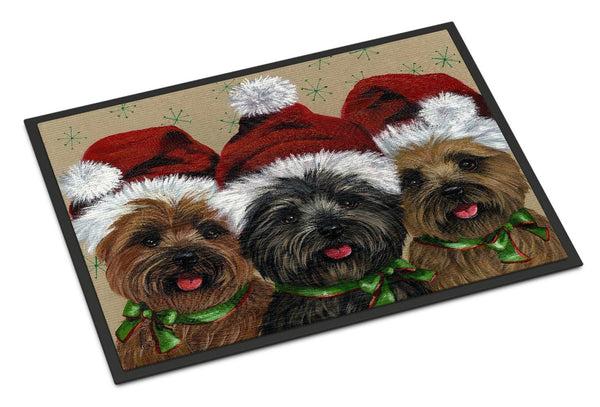 Buy this Cairn Terrier Christmas Ceaser and Co Indoor or Outdoor Mat 18x27 PPP3251MAT