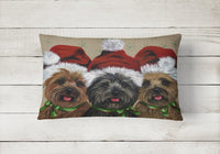 Cairn Terrier Christmas Ceaser and Co Canvas Fabric Decorative Pillow PPP3251PW1216 - Precious Pet Paintings