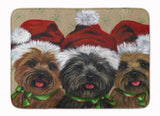 Buy this Cairn Terrier Christmas Ceaser and Co Machine Washable Memory Foam Mat PPP3251RUG