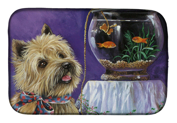 Buy this Cairn Terrier Gone Fishing Dish Drying Mat PPP3252DDM