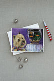 Cairn Terrier Gone Fishing Greeting Cards and Envelopes Pack of 8