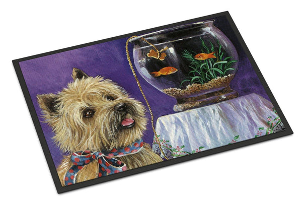 Buy this Cairn Terrier Gone Fishing Indoor or Outdoor Mat 18x27 PPP3252MAT