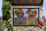 Cairn Terrier Sisters Indoor or Outdoor Mat 18x27 PPP3254MAT - Precious Pet Paintings