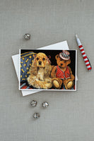 Cocker Spaniel Annie and Henri Greeting Cards and Envelopes Pack of 8