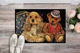 Cocker Spaniel Annie and Henri Indoor or Outdoor Mat 24x36 PPP3256JMAT - Precious Pet Paintings