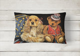 Cocker Spaniel Annie and Henri Canvas Fabric Decorative Pillow PPP3256PW1216 - Precious Pet Paintings
