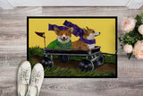 Corgi Express Indoor or Outdoor Mat 18x27 PPP3257MAT - Precious Pet Paintings