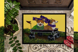 Corgi Express Indoor or Outdoor Mat 18x27 PPP3257MAT - Precious Pet Paintings