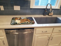 Corgi Garden Georgi Dish Drying Mat PPP3258DDM - Precious Pet Paintings