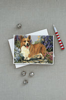 Corgi Garden Georgi Greeting Cards and Envelopes Pack of 8