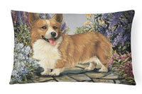 Buy this Corgi Garden Georgi Canvas Fabric Decorative Pillow PPP3258PW1216