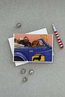 Dachshund Dachsmobile Greeting Cards and Envelopes Pack of 8