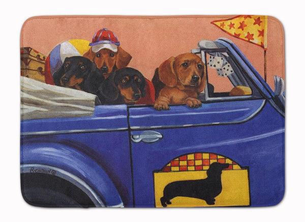 Buy this Dachshund Dachsmobile Machine Washable Memory Foam Mat PPP3259RUG