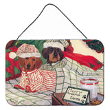Buy this Dachshund Christmas Waiting for Santa Wall or Door Hanging Prints PPP3260DS812