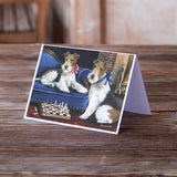 Fox Terrier Checkmates Greeting Cards and Envelopes Pack of 8