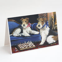 Buy this Fox Terrier Checkmates Greeting Cards and Envelopes Pack of 8