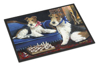 Buy this Fox Terrier Checkmates Indoor or Outdoor Mat 18x27 PPP3261MAT