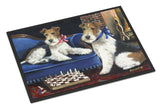 Buy this Fox Terrier Checkmates Indoor or Outdoor Mat 18x27 PPP3261MAT