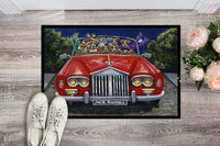 Jack Russell Evening Cruise Indoor or Outdoor Mat 24x36 PPP3262JMAT - Precious Pet Paintings