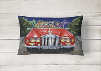 Jack Russell Evening Cruise Canvas Fabric Decorative Pillow PPP3262PW1216 - Precious Pet Paintings