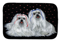 Buy this Maltese Sweethearts Dish Drying Mat PPP3263DDM