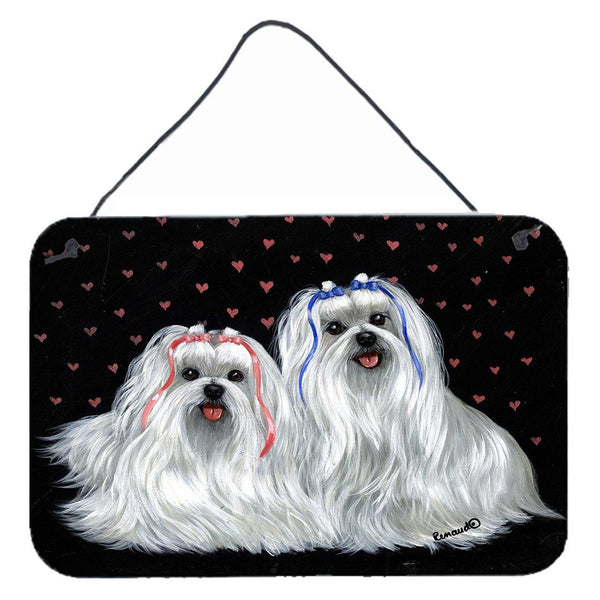 Buy this Maltese Sweethearts Wall or Door Hanging Prints PPP3263DS812