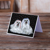 Maltese Sweethearts Greeting Cards and Envelopes Pack of 8
