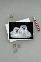 Maltese Sweethearts Greeting Cards and Envelopes Pack of 8