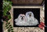 Maltese Sweethearts Indoor or Outdoor Mat 24x36 PPP3263JMAT - Precious Pet Paintings