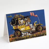 Buy this Pet Taxi Multiple Dog Breeds Greeting Cards and Envelopes Pack of 8