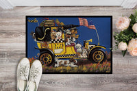 Pet Taxi Multiple Dog Breeds Indoor or Outdoor Mat 18x27 PPP3264MAT - Precious Pet Paintings