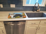 Old English Sheepdog Ocotoberfest Dish Drying Mat PPP3265DDM - Precious Pet Paintings