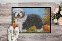 Old English Sheepdog Ocotoberfest Indoor or Outdoor Mat 24x36 PPP3265JMAT - Precious Pet Paintings