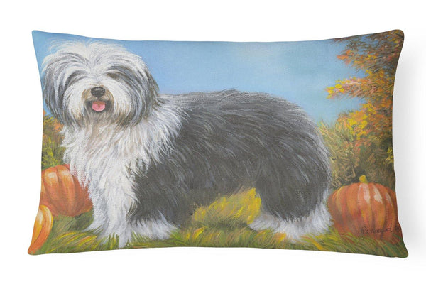 Buy this Old English Sheepdog Ocotoberfest Canvas Fabric Decorative Pillow PPP3265PW1216