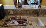 Old English Sheepdog Sweet Dreams Dish Drying Mat PPP3266DDM - Precious Pet Paintings