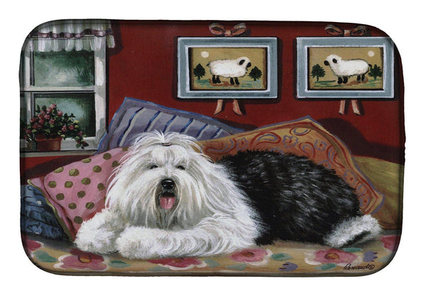 Buy this Old English Sheepdog Sweet Dreams Dish Drying Mat PPP3266DDM