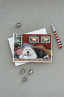 Old English Sheepdog Sweet Dreams Greeting Cards and Envelopes Pack of 8