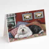 Buy this Old English Sheepdog Sweet Dreams Greeting Cards and Envelopes Pack of 8