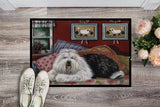 Old English Sheepdog Sweet Dreams Indoor or Outdoor Mat 24x36 PPP3266JMAT - Precious Pet Paintings