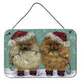 Buy this Pomeranian Christmas Lighten Up Wall or Door Hanging Prints PPP3267DS812