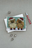 Pomeranian Christmas Lighten Up Greeting Cards and Envelopes Pack of 8