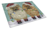 Buy this Pomeranian Christmas Lighten Up Glass Cutting Board Large PPP3267LCB