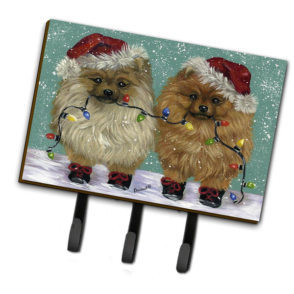 Buy this Pomeranian Christmas Lighten Up Leash or Key Holder PPP3267TH68