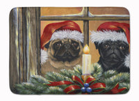 Buy this Pug Christmas Anticipation Machine Washable Memory Foam Mat PPP3268RUG