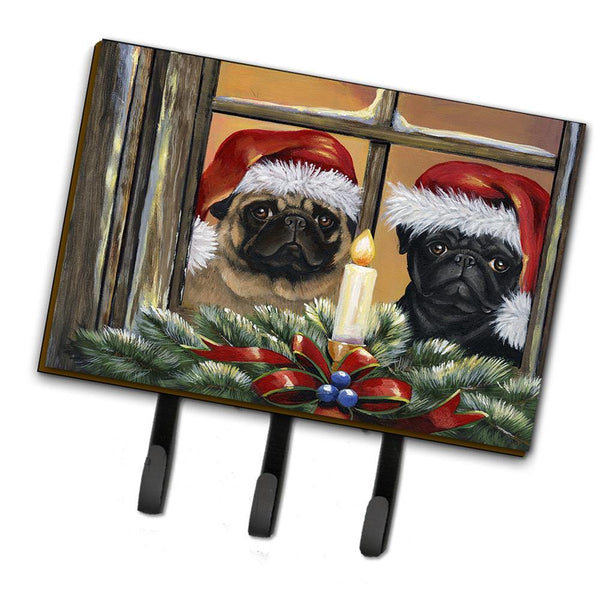 Buy this Pug Christmas Anticipation Leash or Key Holder PPP3268TH68