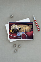 Pug Goodnight Sweetheart Greeting Cards and Envelopes Pack of 8