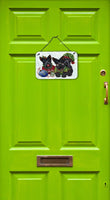 Scottish Terrier Christmas Elves Wall or Door Hanging Prints PPP3270DS812 - Precious Pet Paintings