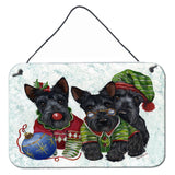 Buy this Scottish Terrier Christmas Elves Wall or Door Hanging Prints PPP3270DS812