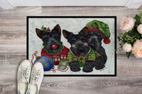 Scottish Terrier Christmas Elves Indoor or Outdoor Mat 24x36 PPP3270JMAT - Precious Pet Paintings