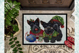 Scottish Terrier Christmas Elves Indoor or Outdoor Mat 24x36 PPP3270JMAT - Precious Pet Paintings